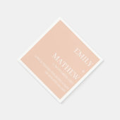 STYLISH MODERN CUSTOMIZED ELEGANT CLASSIC WEDDING  SERVIETTE (Ecke)