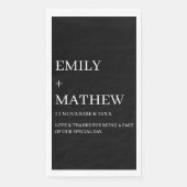 STYLISH MODERN CUSTOMIZED ELEGANT CLASSIC WEDDING  SERVIETTE (Vorderseite)