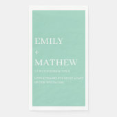 STYLISH MODERN CUSTOMIZED ELEGANT CLASSIC WEDDING  SERVIETTE (Vorderseite)