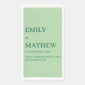 STYLISH MODERN CUSTOMIZED ELEGANT CLASSIC WEDDING  SERVIETTE (Vorderseite)