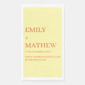 STYLISH MODERN CUSTOMIZED ELEGANT CLASSIC WEDDING  SERVIETTE (Vorderseite)