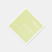 STYLISH MODERN CUSTOMIZED ELEGANT CLASSIC WEDDING  SERVIETTE (Ecke)