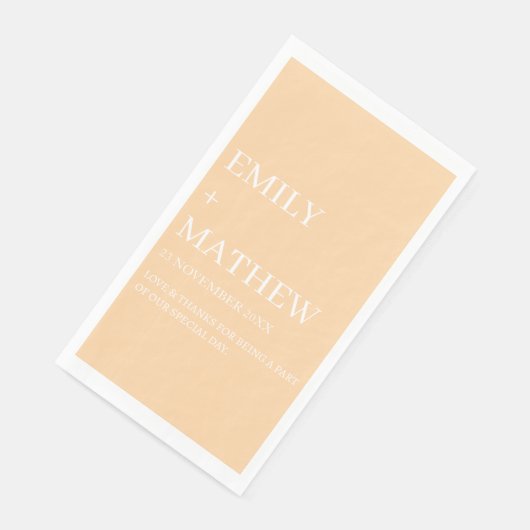 STYLISH MODERN CUSTOMIZED ELEGANT CLASSIC WEDDING  SERVIETTE (Ecke)