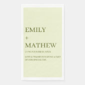 STYLISH MODERN CUSTOMIZED ELEGANT CLASSIC WEDDING  SERVIETTE (Vorderseite)