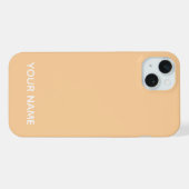 STYLISH MODERN CUSTOMIZED NAME PEACH COLOUR  iPhone HÜLLE (Rückseite (Horizontal))