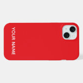 STYLISH MODERN CUSTOMIZED NAME RED COLOUR iPhone HÜLLE (Rückseite (Horizontal))