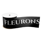 STYLISH MODERN CUSTOMIZED YOUR LOGO MINIMAL BLACK SATINBAND (Spule)