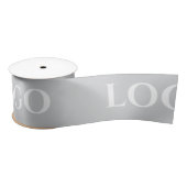 STYLISH MODERN CUSTOMIZED YOUR LOGO MINIMAL GREY SATINBAND (Spule)