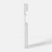 STYLISH MODERN ELEGANT CUSTOMIZED NAME LIGHT GREY iPhone HÜLLE (Linke Seite)