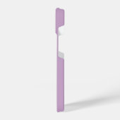 STYLISH MODERN ELEGANT CUSTOMIZED NAME LIGHT LILAC iPhone HÜLLE (Linke Seite)