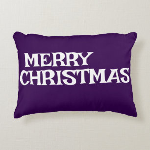 STYLISH MODERN ELEGANT MERRY CHRISTMAS DARK LILA DEKOKISSEN