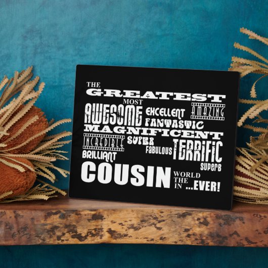 Stylish Modern & Fun Cousins Fotoplatte (Seite)