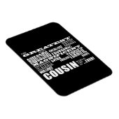 Stylish Modern & Fun Cousins Magnet (Rechte Seite)