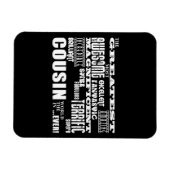 Stylish Modern & Fun Cousins Magnet (Horizontal)