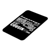 Stylish Modern & Fun Cousins Magnet (Linke Seite)