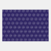 Stylish Modern Logo Pattern BRB Gift Wrap Sheets Geschenkpapier Set (Vorderseite)