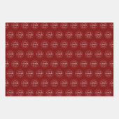 Stylish Modern Logo Pattern BRB Gift Wrap Sheets Geschenkpapier Set (Vorderseite 3)