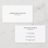 Stylish Modern Minimal Template Contact With Us Visitenkarte (Vorne/Hinten)