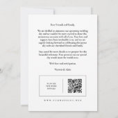 Stylish Modern Minimalist 6-Photo Collage Wedding  Save The Date (Rückseite)
