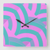 Stylish Modern Sophisticated Quadratische Wanduhr (Vorderseite)