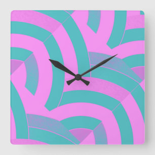 Stylish Modern Sophisticated Quadratische Wanduhr