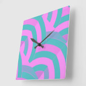 Stylish Modern Sophisticated Quadratische Wanduhr (Winkel)