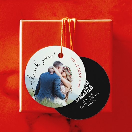 Stylish Modern Vielen Dank für Ihr Hochzeitsstift  Geschenkanhänger