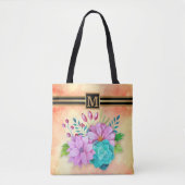 STYLISH MONOGRAM FLORAL TASCHE (Vorderseite)