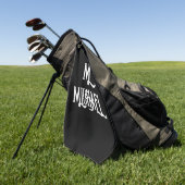 STYLISH MONOGRAM GOLF TOWEL GOLFHANDTUCH (Gras)