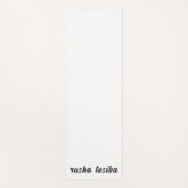 Stylish Monogram Modern Minimal White Script Art Yogamatte (Vorderseite)