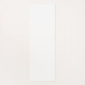 Stylish Monogram Modern Minimal White Script Art Yogamatte (Rückseite)
