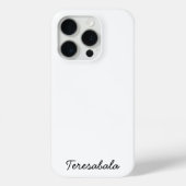 Stylish Monogram Modern Minimalist White Script Case-Mate iPhone Hülle (Rückseite)