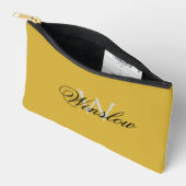 Stylish Monogram Zipper Pouch for Personal Items Zubehörtasche (Offen)