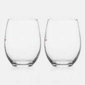 Stylish Mr. & Mrs. Custom Nachname & Date Wedding Weinglas Ohne Stiel (Links)