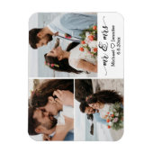 stylish mr & mrs wedding 3 Foto Collage Magnet (Vertikal)