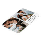 stylish mr & mrs wedding 3 Foto Collage Magnet (Linke Seite)