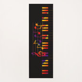  Stylish Musical Keyboard Yogamatte (Vorderseite)