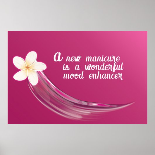 Stylish Nail Flower Design Poster (Vorne)