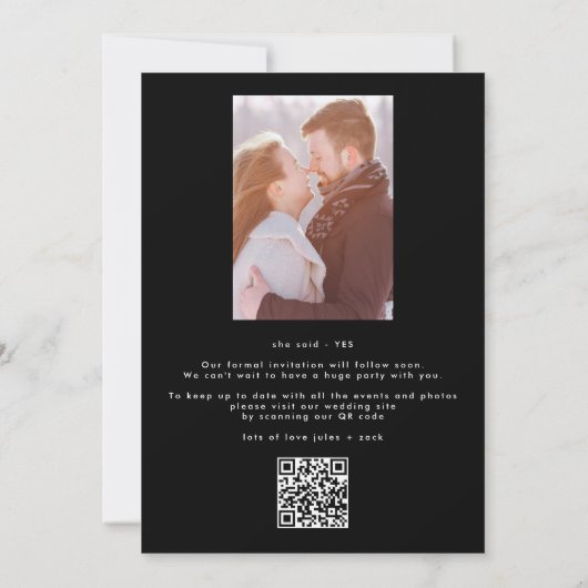 Stylish NAMES | FOTO SAVE THE DATE (Rückseite)