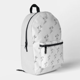 Stylish Nature-Inspired Backpack for Everyday Use Bedruckter Rucksack