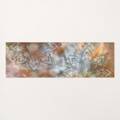 Stylish Nebula Mandala Lotus Yogamatte (Rückseite (Horizontal))