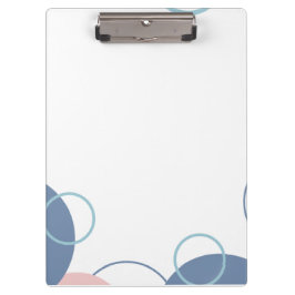 Stylish Notebook with Colorful Circles Design Klemmbrett