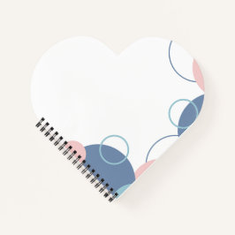 Stylish Notebook with Colorful Circles Design Notizblock