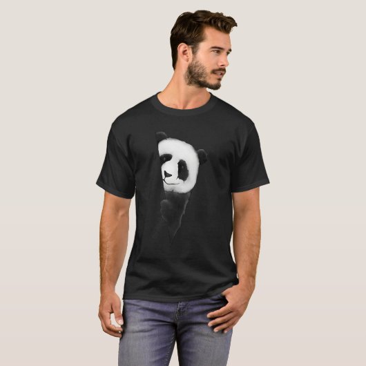 Stylish Panda Work Panda Bear T-Shirt (Vorne ganz)