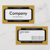 Stylish Panel - Raw Sienna (CC9933) Visitenkarte (Vorne/Hinten)