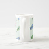 Stylish Pastel Feathers Pattern Porzellantasse (Rückseite)