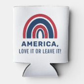 Stylish Patriotic USA American Rainbow 4. Juli Dosenkühler (Vorderseite)