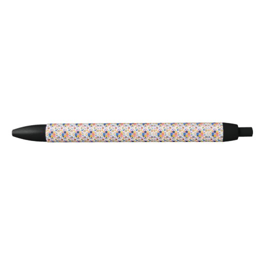 Stylish pen with a colorful geometric pattern kugelschreiber (Vorderseite)