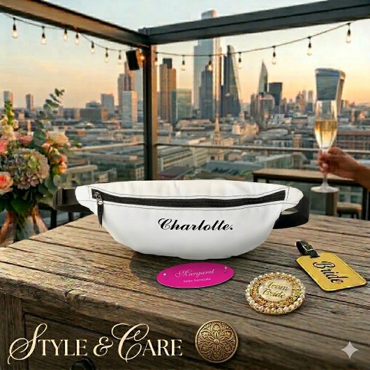 Stylish Personalized Fanny Pack with Your Name Bauchtasche