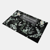 Stylish Personalized Greenery Fußmatte (Schrägansicht)